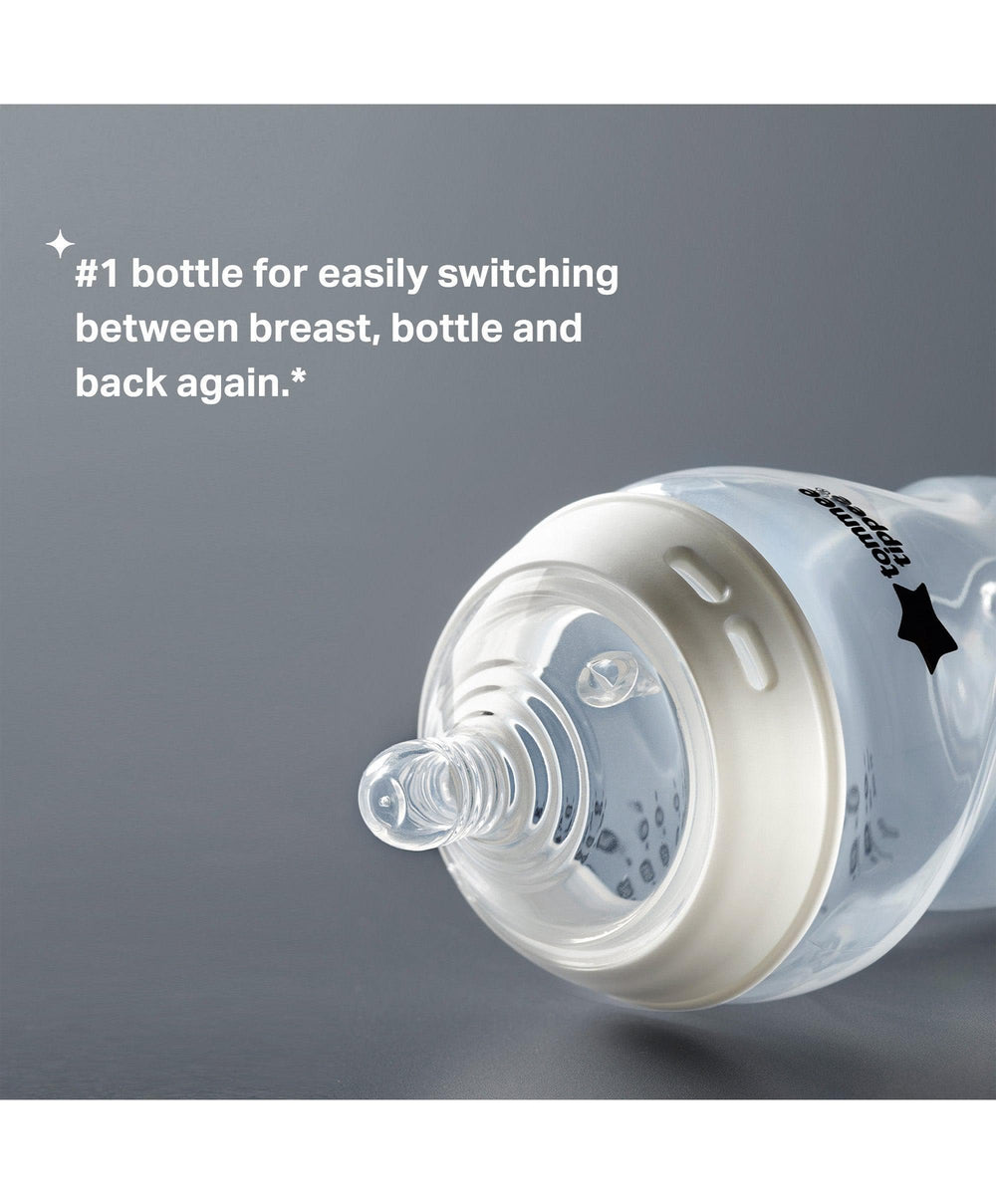 Tommee Tippee Bottle Feeding Tommee Tippee Natural Start Anti-Colic Baby Bottle (Pack of 3) - 260ml