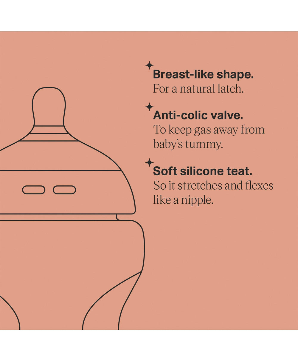 Tommee Tippee Bottle Feeding Tommee Tippee Natural Start Anti-Colic Baby Bottle (Pack of 3) - 260ml