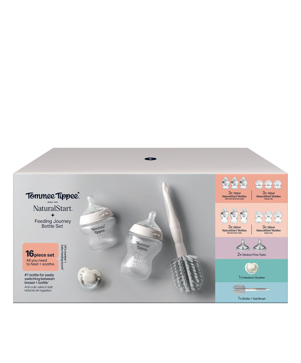 Tommee Tippee Bottle Feeding Tommee Tippee Natural Start Feeding Journey Bottle Set