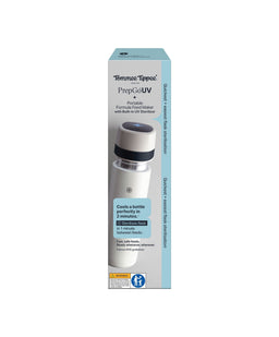 Tommee Tippee Bottle Feeding Tommee Tippee PrepGo Portable 2-in-1 Formula Feed Maker with Built-in UV Steriliser - white