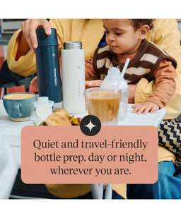 Tommee Tippee Bottle Feeding Tommee Tippee PrepGo Portable Formula Feed Maker & Newborn Bottles - Black and White