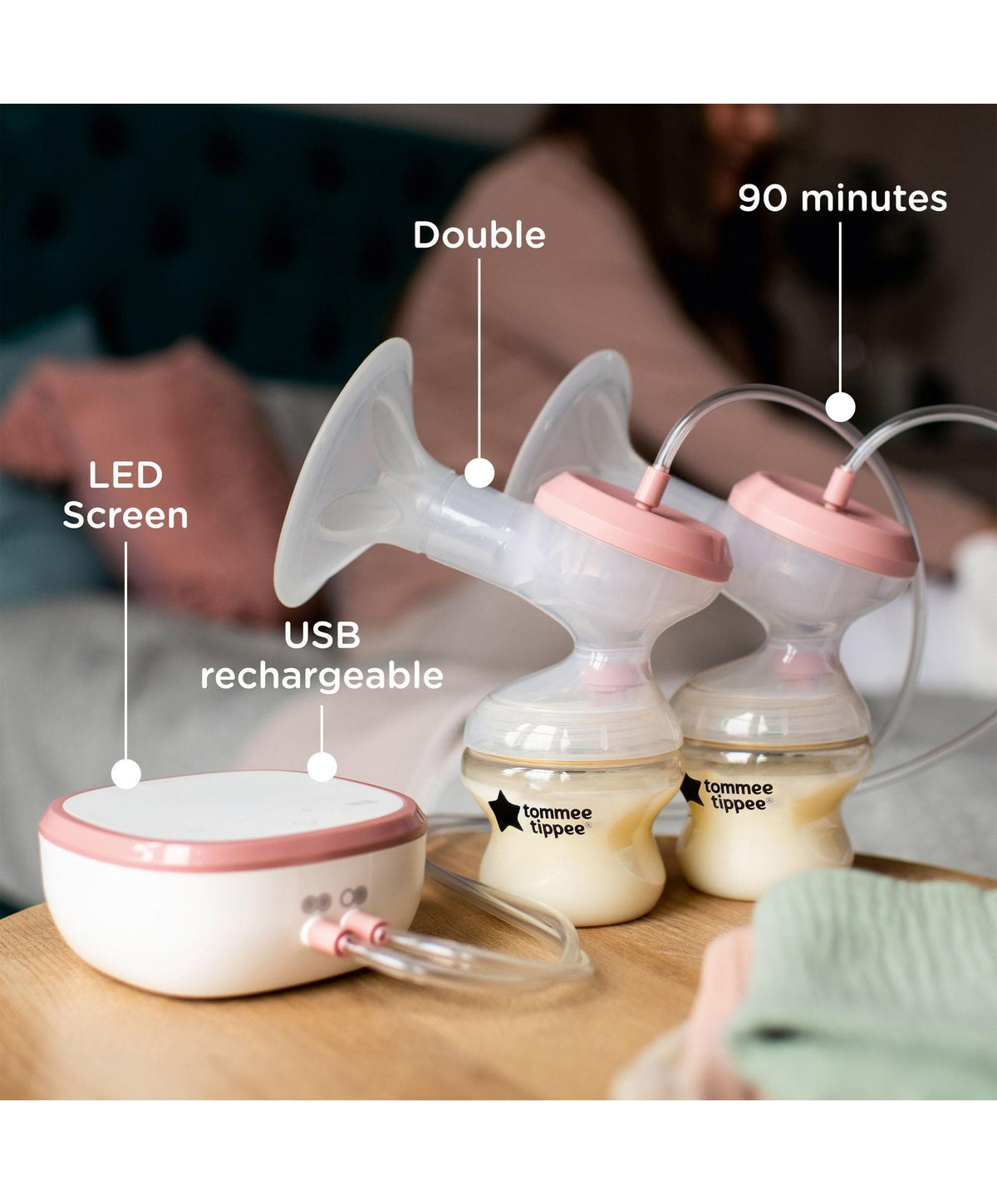 Tommee Tippee Made for Me Double Electric Breast Pump – Mamas & Papas UK
