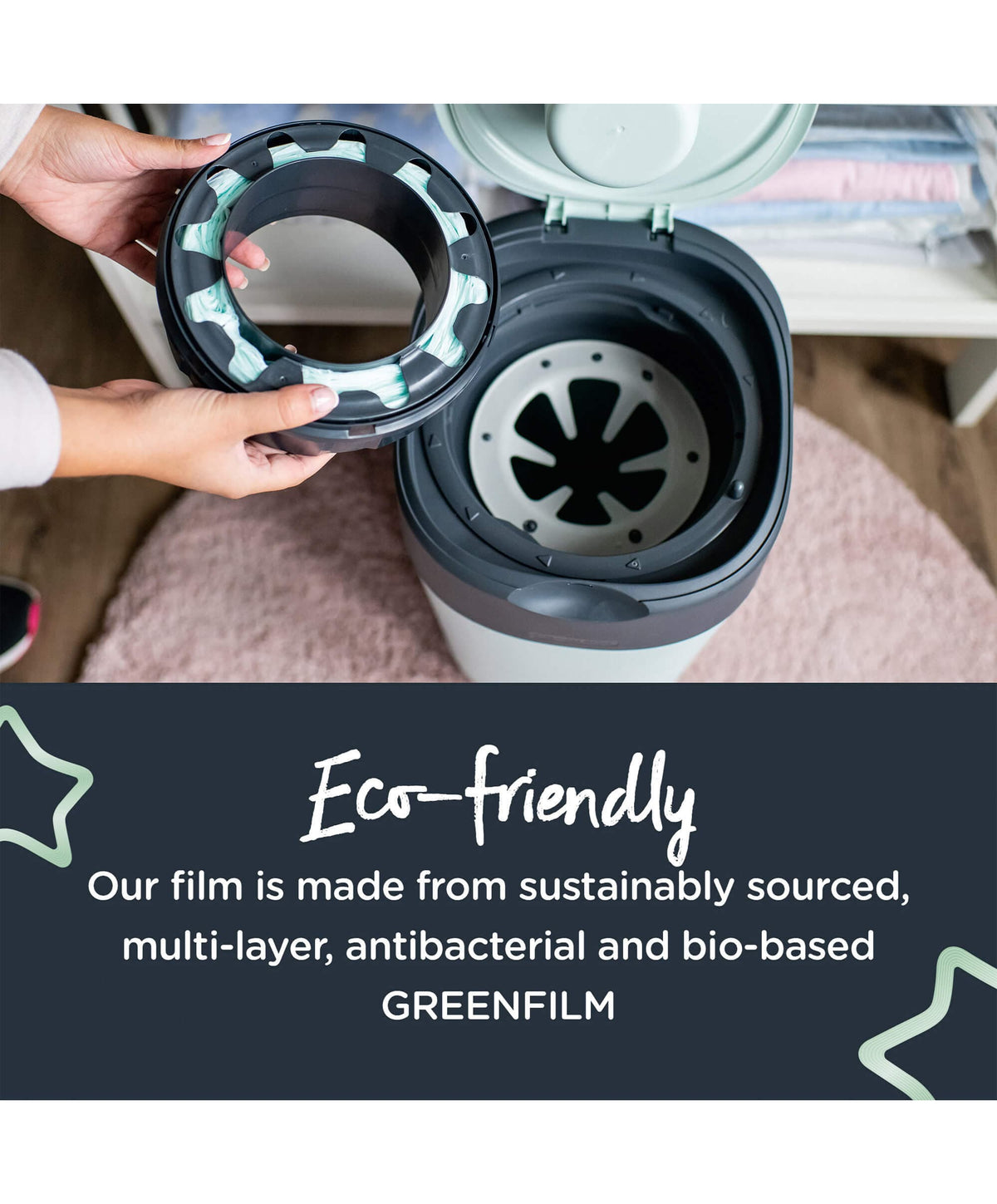 Tommee Tippee Twist & Click Advanced Nappy Bin Refill Cassettes (6 pac