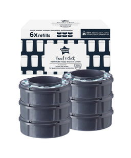 Tommee Tippee Nappy Bins Tommee Tippee Twist and Click Advanced Nappy Bin Refill Cassettes