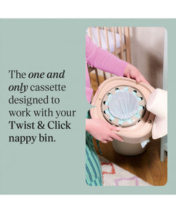 Tommee Tippee Nappy Bins Tommee Tippee Twist & Click Nappy Bin Refill Cassettes (6 pack)