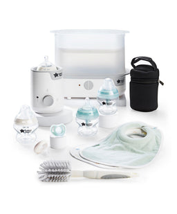 Tommee Tippee Tommee Tippee Perfect Prep Formula Feed Maker & Complete Feeding Set Bundle - Chalk