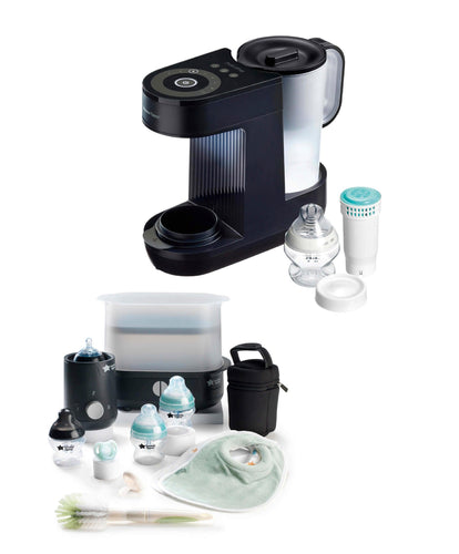 Tommee Tippee Tommee Tippee Perfect Prep Formula Feed Maker & Complete Feeding Set Bundle - Slate