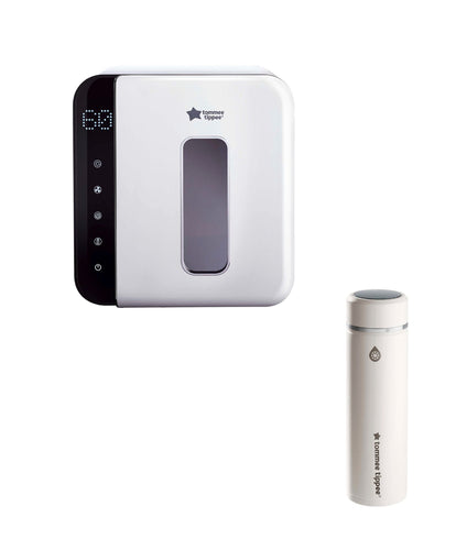 Tommee Tippee Tommee Tippee Ultra UV 3-in-1 Electric Steriliser & GoPrep Formula Feed Maker Bundle - White