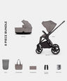 Venicci Pushchairs Venicci Claro 2in1 Essential Pushchair Bundle (8 Pieces) - Fog