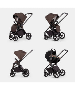 Venicci Pushchairs Venicci Claro 4in1 Luxury Pushchair Bundle Tiago 2 Car Seat (10 pieces) - Chocolate