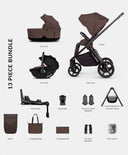 Venicci Pushchairs Venicci Claro2 4in1 Ultimate Pushchair Bundle (13 Pieces) - Chocolate