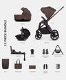 Venicci Pushchairs Venicci Claro2 4in1 Ultimate Pushchair Bundle (13 Pieces) - Chocolate