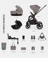 Venicci Pushchairs Venicci Claro2 4in1 Ultimate Pushchair Bundle (13 Pieces) - Fog