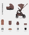 Venicci Pushchairs Venicci Tila 2in1 Essential Pushchair Bundle (11 Pieces) - Noce