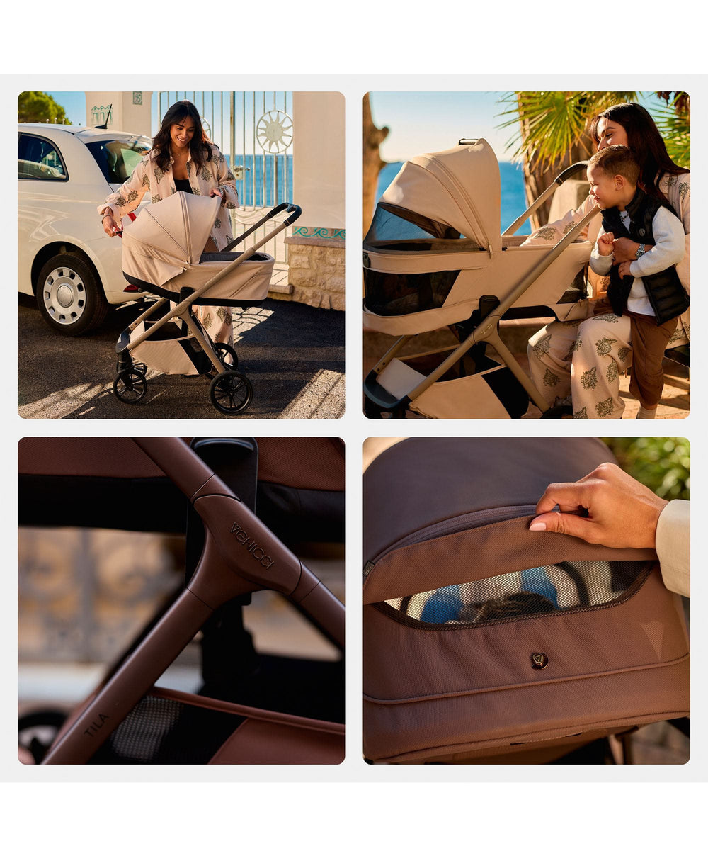 Venicci Pushchairs Venicci Tila 4in1 Ultimate Pushchair Bundle (16 Pieces) - Latte