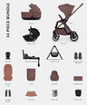 Venicci Pushchairs Venicci Tila 4in1 Ultimate Pushchair Bundle (16 Pieces) - Noce