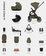 Venicci Pushchairs Venicci Tila 4in1 Ultimate Pushchair Bundle (16 Pieces) - Olive