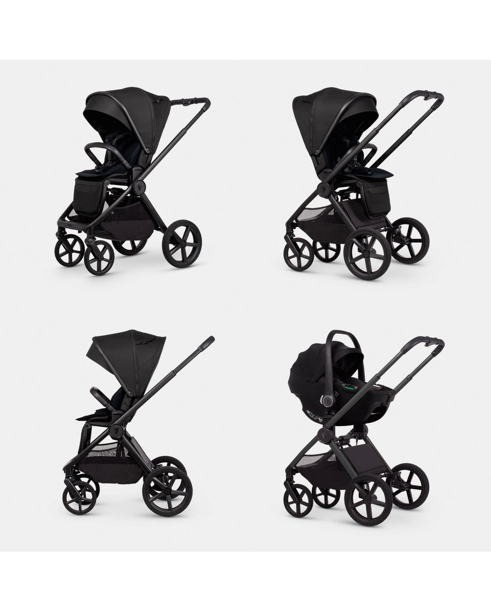 Venicci Pushchairs Venicci Upline 3 2in1 Essential Pushchair Bundle (11 Piece) - Onyx