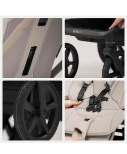Venicci Pushchairs Venicci Upline 3 2in1 Essential Pushchair Bundle (11 Piece) - Onyx