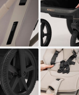 Venicci Pushchairs Venicci Upline3 4in1 Plus Ultimate Pushchair Bundle (16 Pieces) - Sand