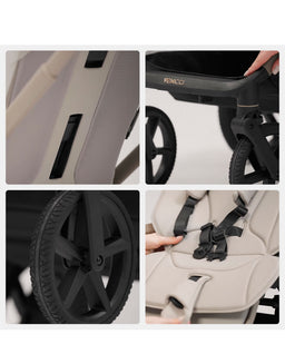 Venicci Pushchairs Venicci Upline3 4in1 Pushchair Bundle With Tiago 2 Car Seat (13 Pieces) - Onyx
