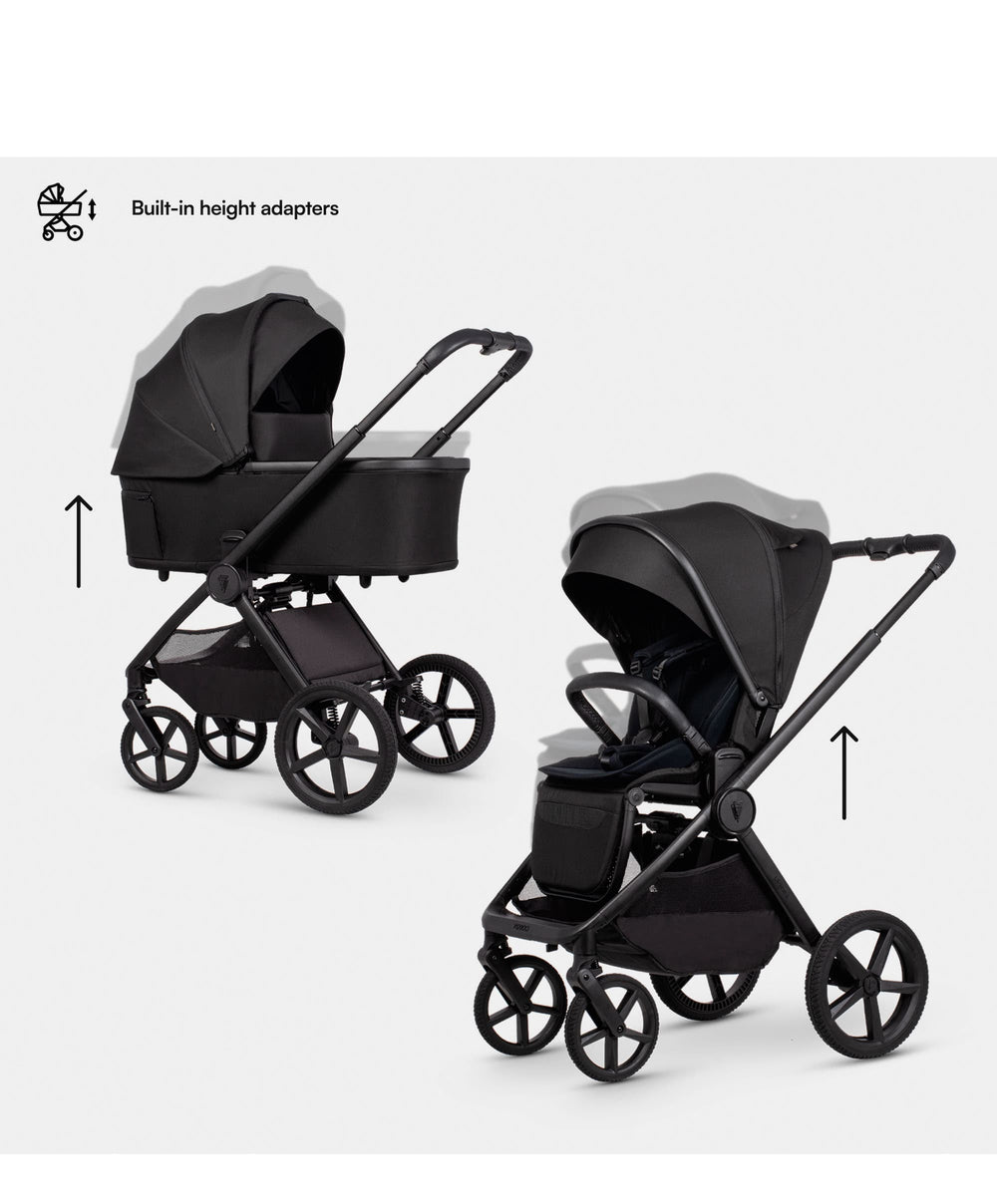 Venicci Pushchairs Venicci Upline3 4in1 Pushchair Bundle With Tiago 2 Car Seat (13 Pieces) - Onyx