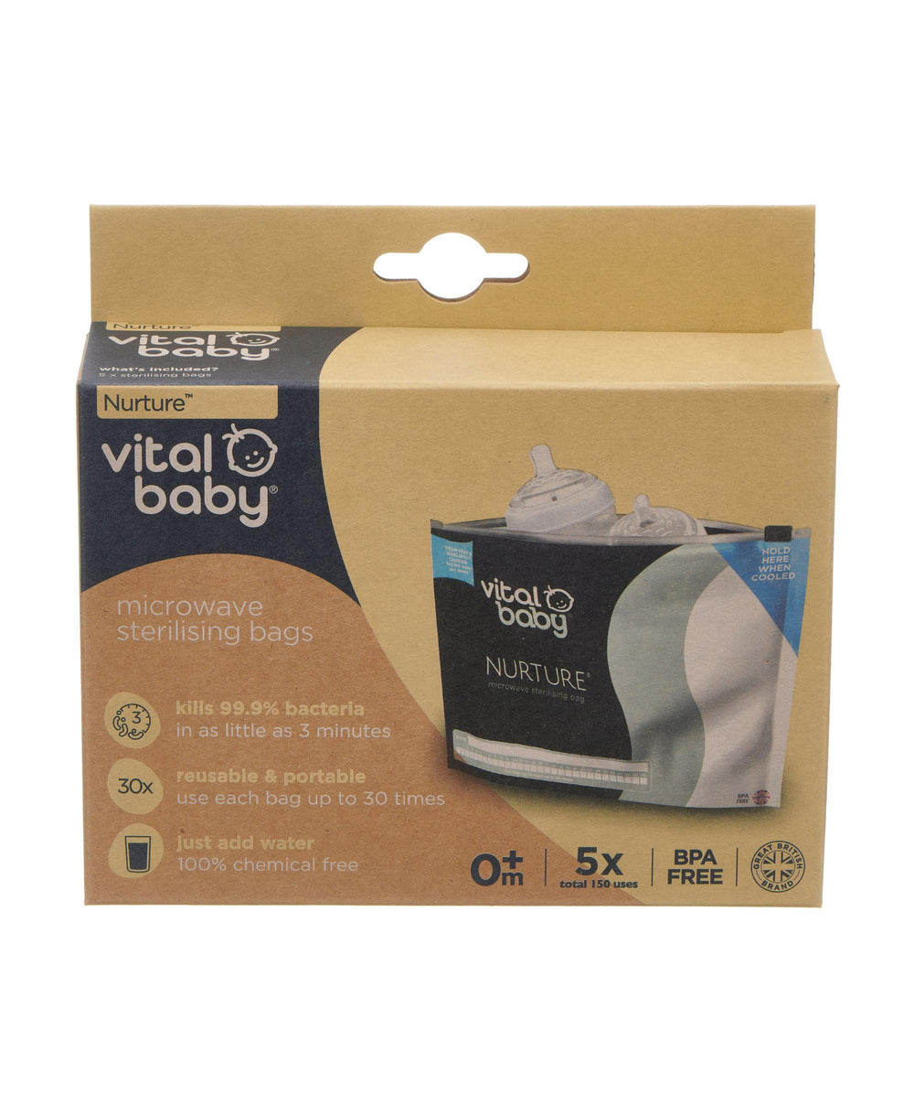 Vital Baby Vital Baby Nurture microwave sterilising bags (Pack of 5)