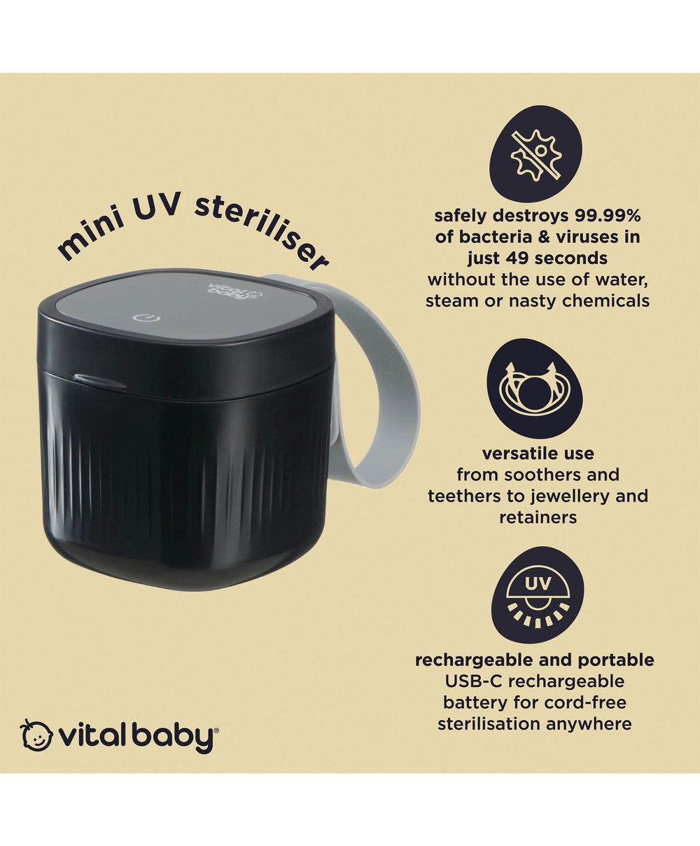 Vital Baby Vital Baby Nurture Mini UV – Onyx Black