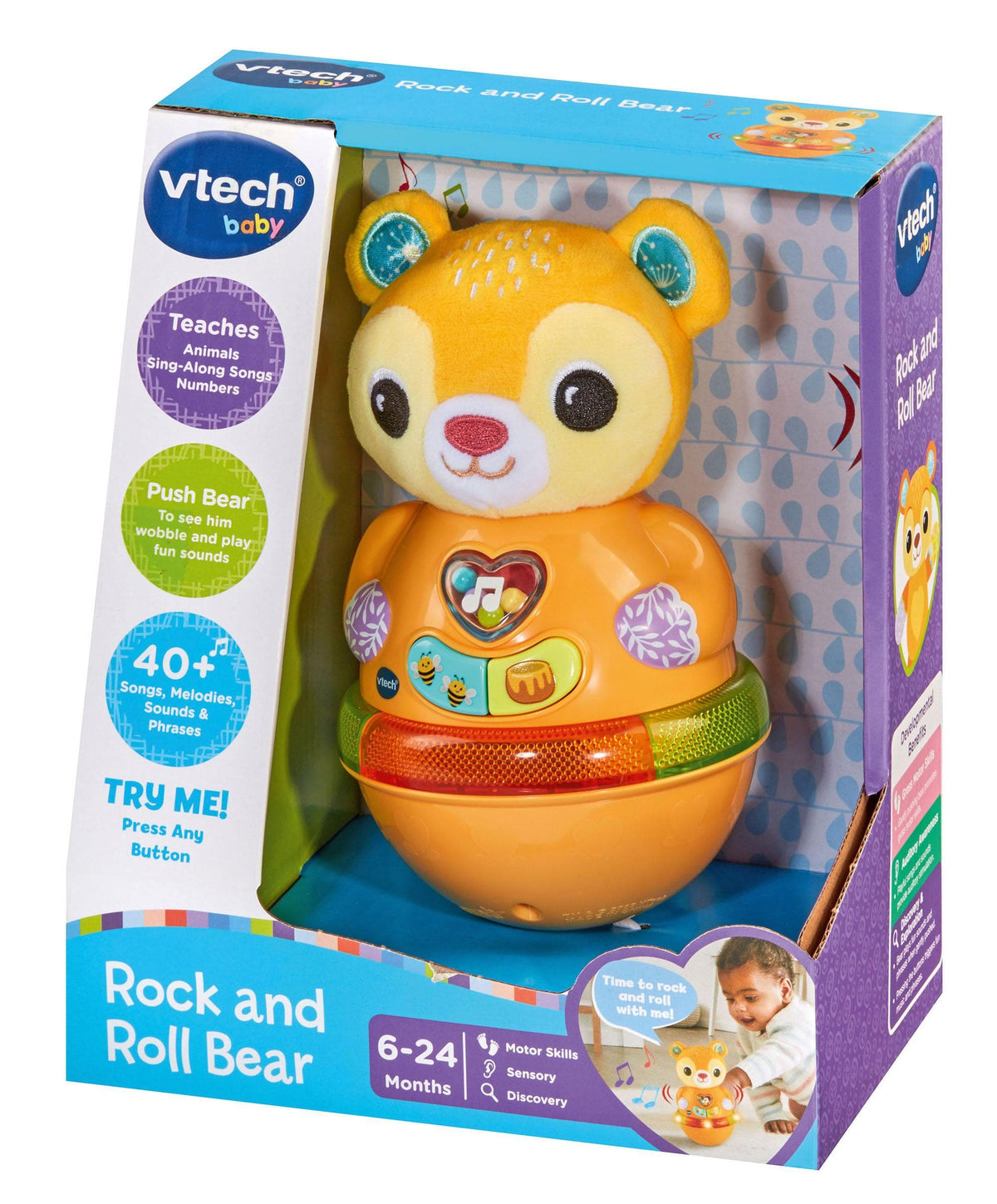 VTech Rock and Roll Bear Baby Toy – Mamas & Papas UK