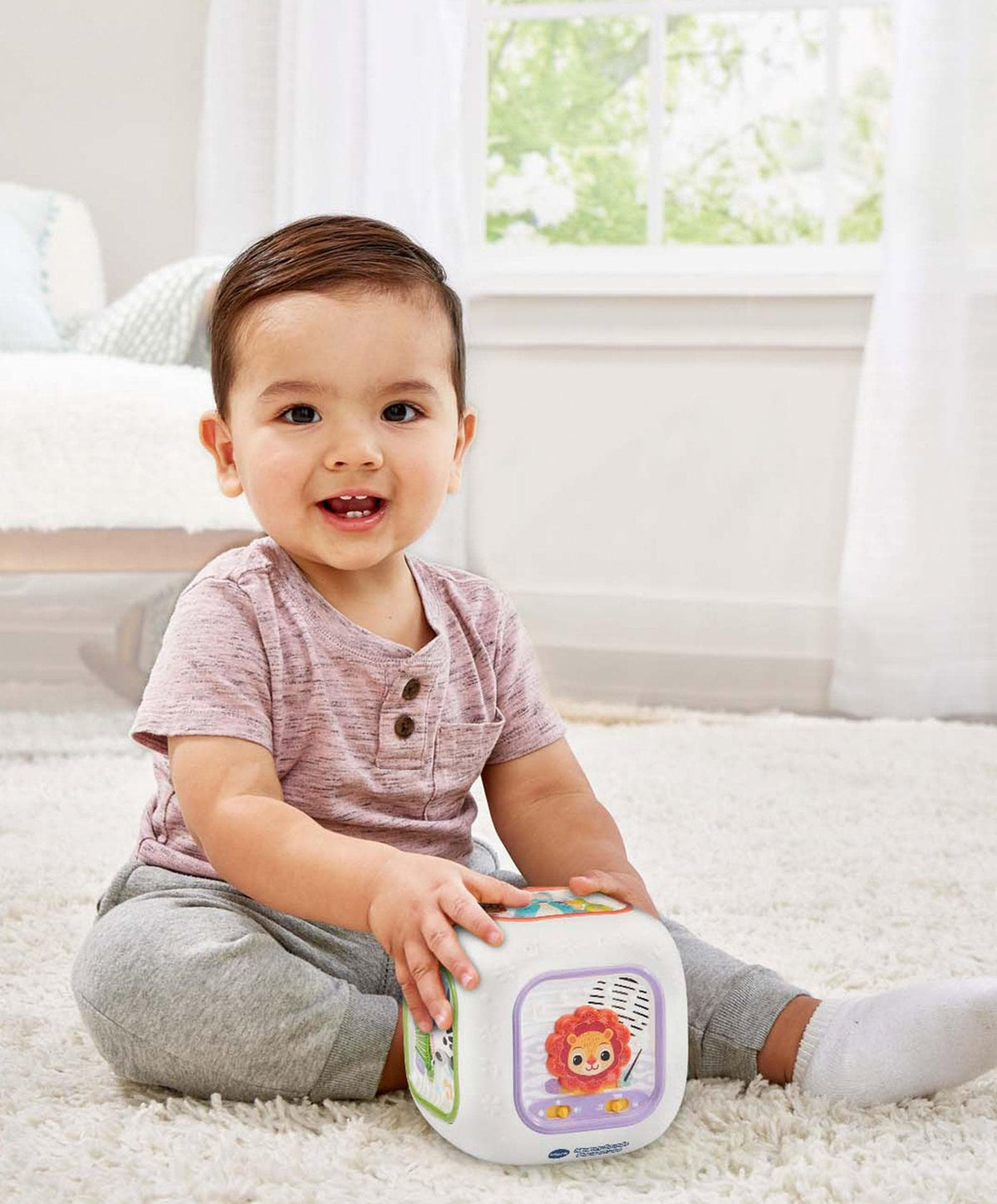Vtech Puppet VTech Sensory Sounds Musical Cube Toy – Mamas & Papas UK