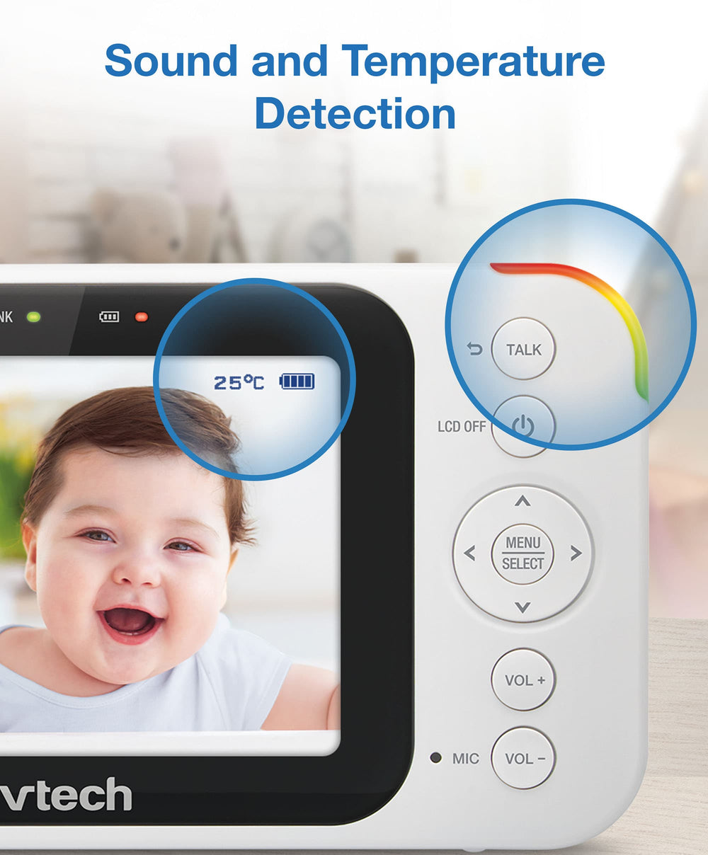 VTech Baby Monitors VTech RM4761 5inch Smart Wi-Fi 1080p Pan &amp; Tilt Monitor - White