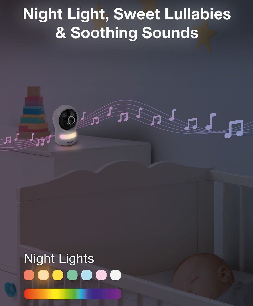 VTech Baby Monitors VTech RM4761 5inch Smart Wi-Fi 1080p Pan &amp; Tilt Monitor - White