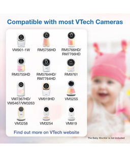 VTech Baby Monitors VTech RM5755HD 5 Smart Baby Monitor & Camera Floorstand - White