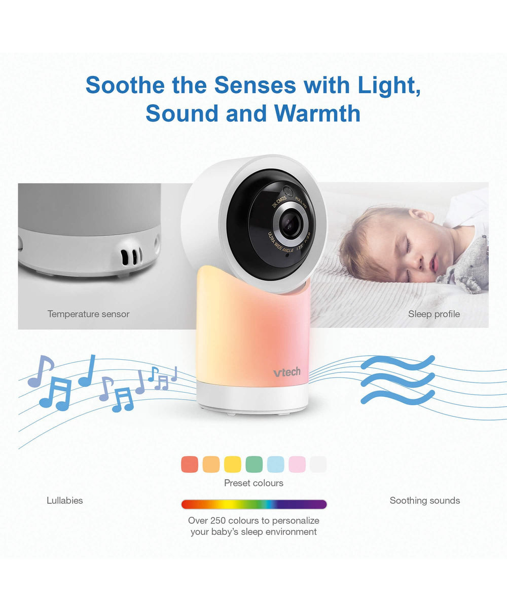 VTech Baby Monitors VTech RM5766HD Smart Video Baby Monitor &amp; Camera Floorstand - White