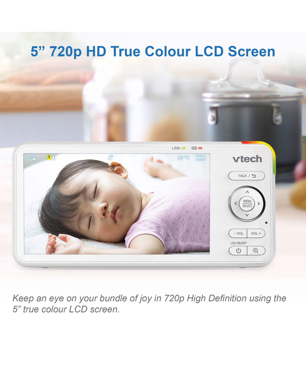 VTech Baby Monitors VTech RM5766HD Smart Video Baby Monitor &amp; Camera Floorstand - White