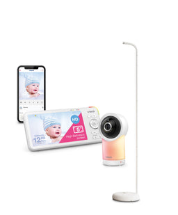 VTech Baby Monitors VTech RM7766HD 7inch Smart Pan & Tilt Baby Monitor & Camera Floorstand - White