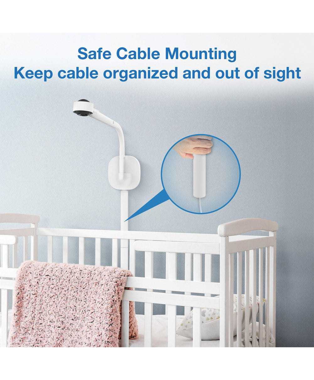 VTech Baby Monitors VTech RM7766HD 7inch Smart Pan &amp; Tilt Baby Monitor &amp; Camera Floorstand - White