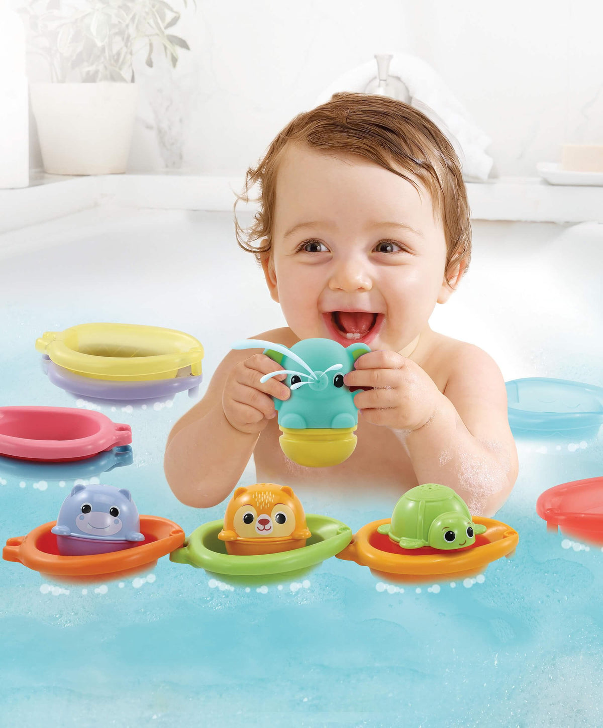 VTech Stack & Splash Bathtime Boats Toys – Mamas & Papas UK