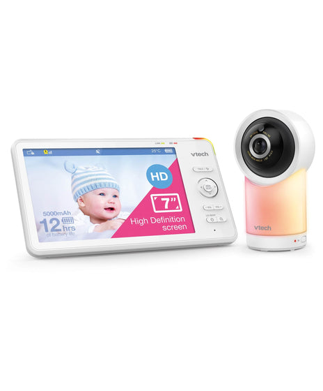 VTech RM7766HD 7inch Smart Pan & Tilt Baby Monitor in White