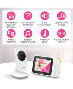 VTech VTech VM4252 3.5" Video Monitor - White