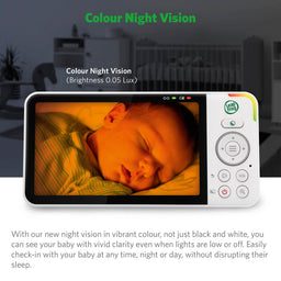 Leapfrog Baby Monitors LeapFrog LF915HD 5" Video Baby Monitor with Colour Night Vision - White