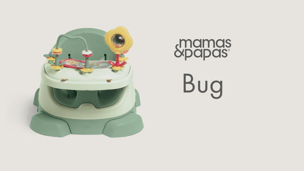 A video showing the benefits and uses of the Bug 3-in-1 booster seat.