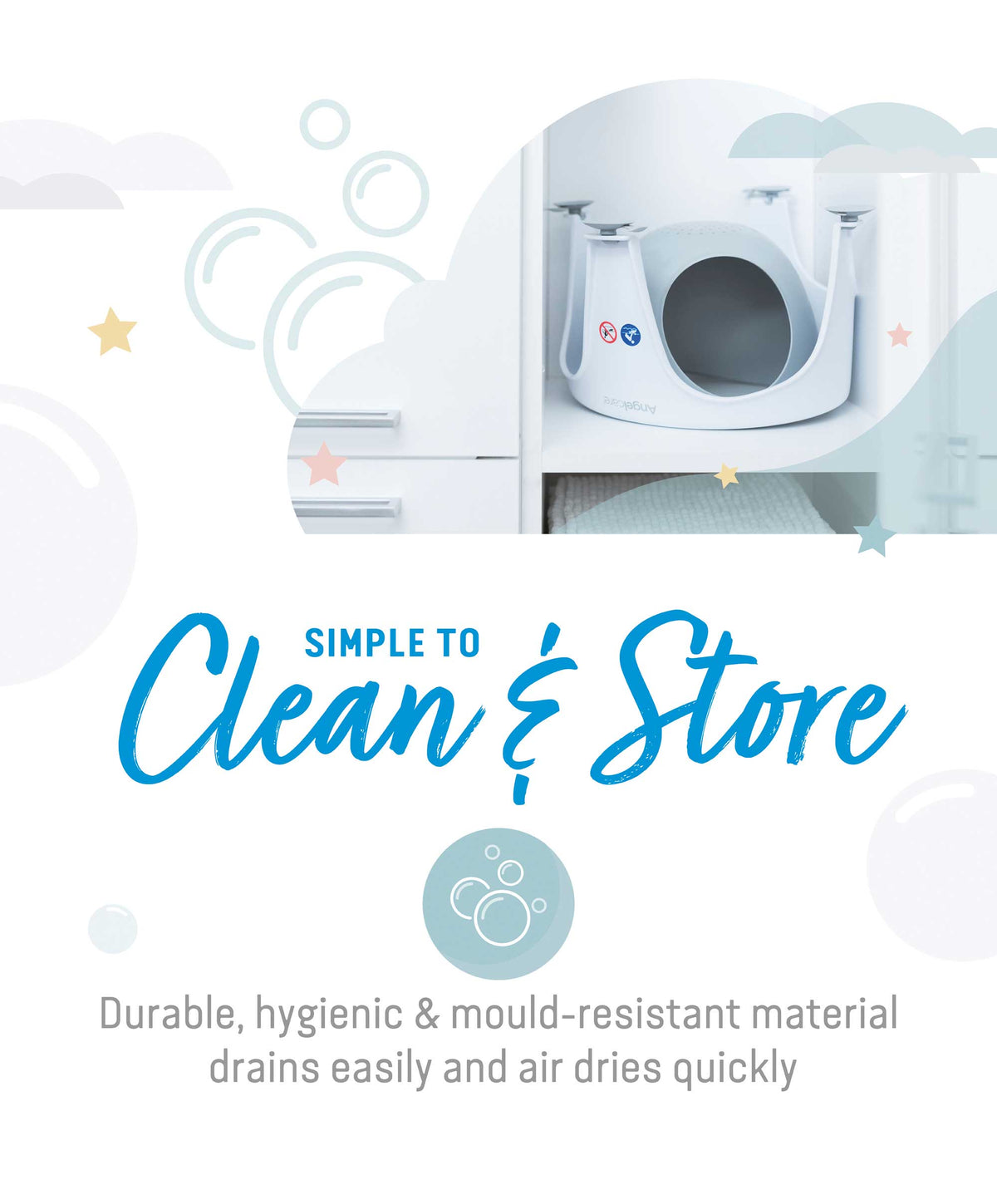 Angelcare Aqua Soft Touch Baby Bath Seat Grey Mamas & Papas UK