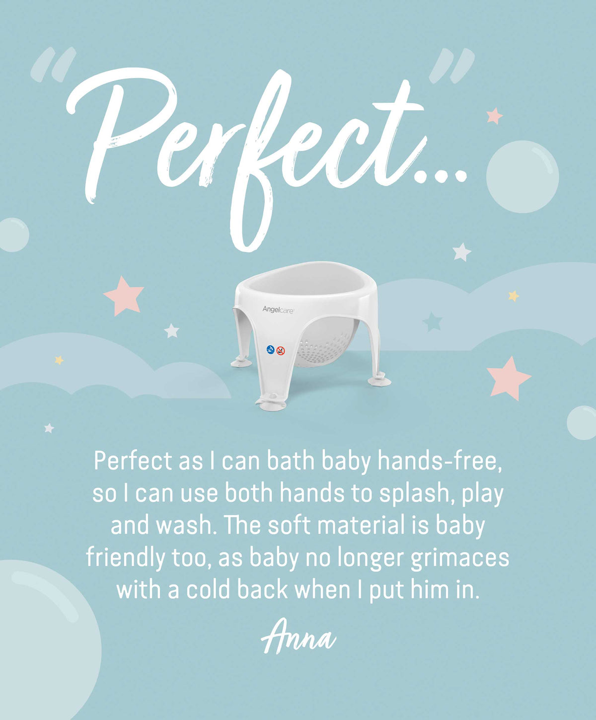 Angelcare Aqua Soft Touch Baby Bath Seat Grey Mamas & Papas UK
