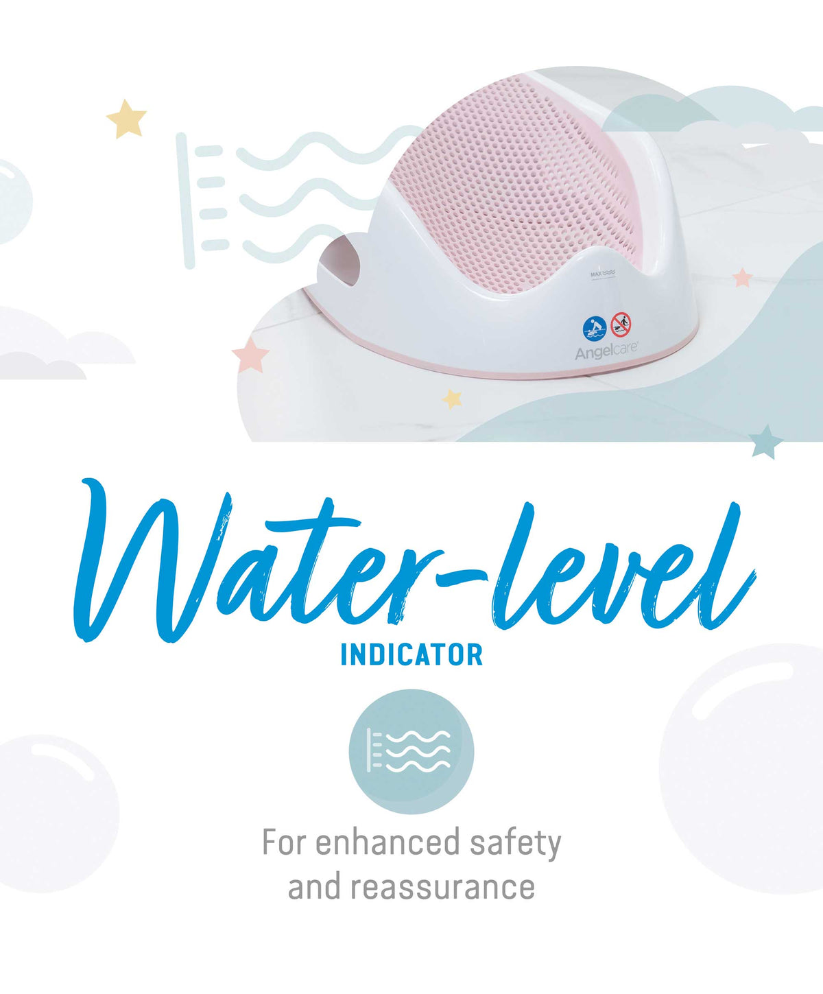 Angelcare Bath Support Pink Baby Bath Seats & Supports Mamas