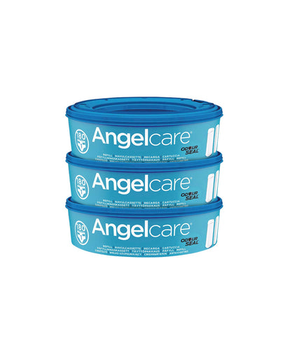 Angelcare Nappy Bins Angelcare Nappy Disposal System Refill Cassettes - 3 Pack - Blue
