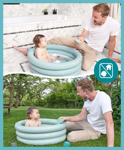 Babymoov Outdoor Play Babymoov 2-in-1 Inflatable Bath Tub & Paddling Pool - Blue