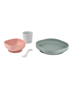 Beaba Baby Weaning Béaba 4 Piece Silicone Meal Set - Eucalyptus
