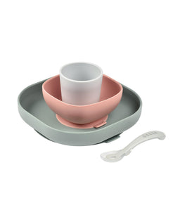 Beaba Baby Weaning Béaba 4 Piece Silicone Meal Set - Eucalyptus