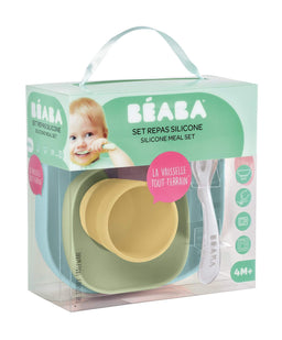 Beaba Baby Weaning Beaba Silicone Meal Weaning Set (4 Pack) - Blue